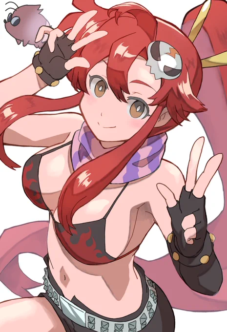 #これを見た人は赤が入ってる画像を貼れ本日はリットナー村のヨーコさんどす#グレンラガン 