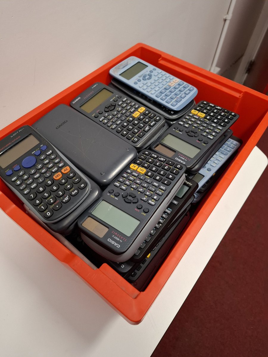 Chocolate for calculators went better than expected... all 63 bars went!