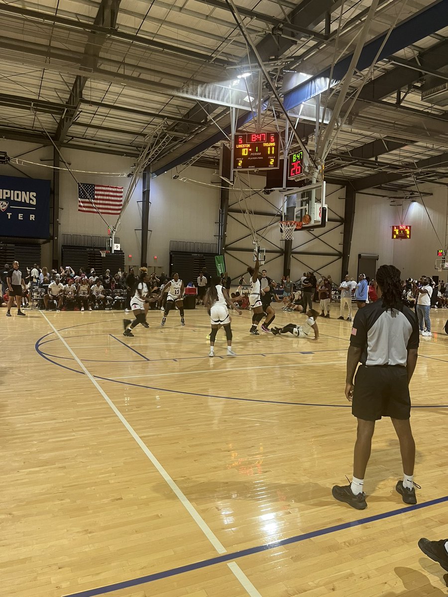 Womens Hoops Hidden Gems (@wbbgems) on Twitter photo 6pm
Court 8
<a href="/HoopsTrojan/">Carrollton Trojans WBB</a> | <a href="/LHgirlsBall/">Langston Hughes Girls basketball</a>
One of the better games of the day with about 45-50 coaches watching on the sidelines.
<a href="/girlsgbcalive/">GBCA Girls Live Event</a> 6pm
Court 8
<a href="/HoopsTrojan/">Carrollton Trojans WBB</a> | <a href="/LHgirlsBall/">Langston Hughes Girls basketball</a>
One of the better games of the day with about 45-50 coaches watching on the sidelines.
<a href="/girlsgbcalive/">GBCA Girls Live Event</a>