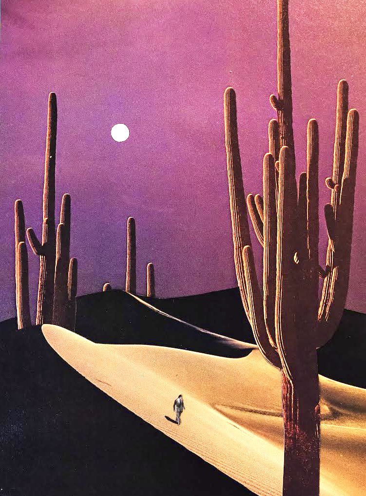 Exhausted - paper collage