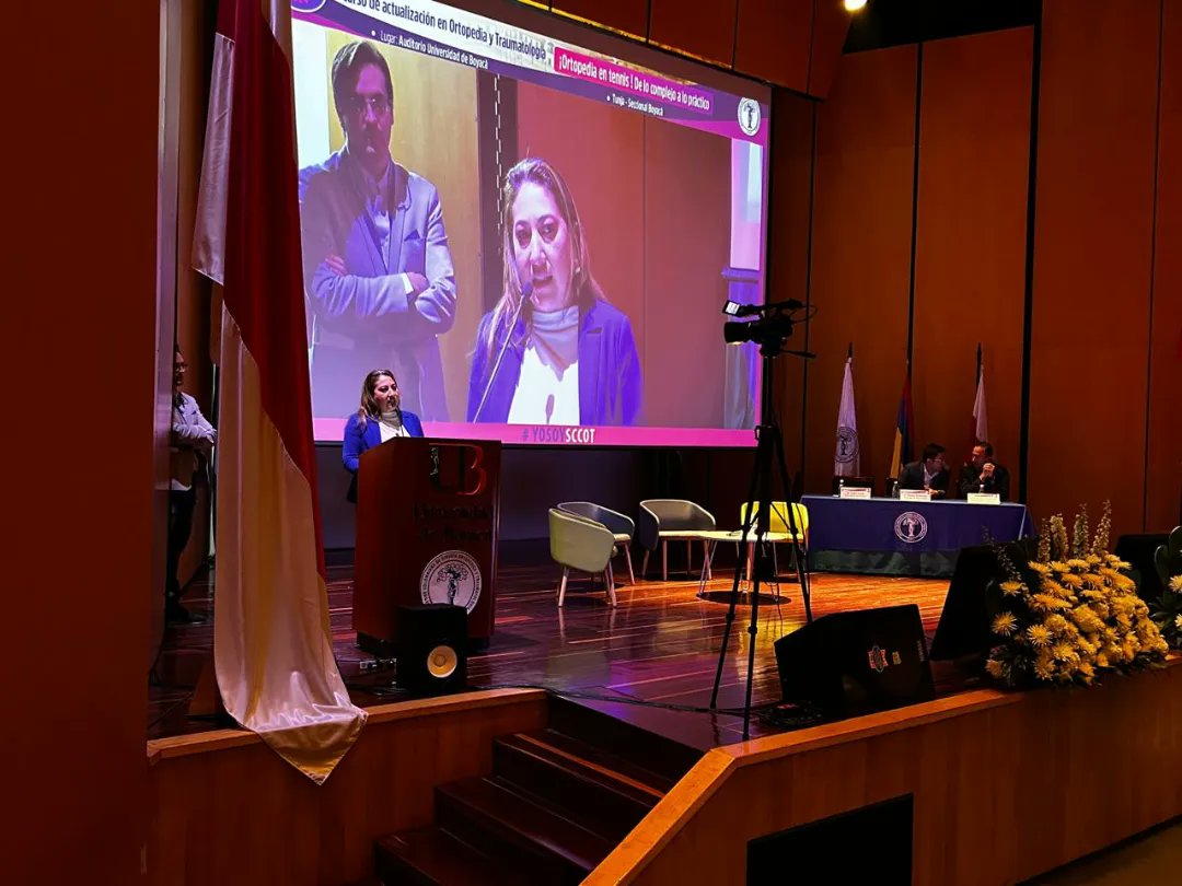 EseTunja's tweet photo. Hoy nuestra Subgerente Científica y personal asistencial de la E.S.E Santiago de Tunja, participan del “Curso de Actualización en Ortopedia y Traumatología ¡Ortopedia en tenis! de lo complejo a lo práctico” liderado por la @SCCOT. https://t.co/Dptf4kDpBM
