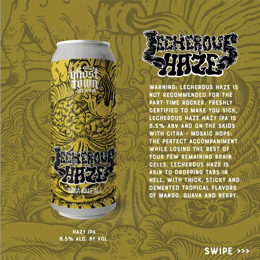 GhostTownBeer's tweet photo. It is a 3 Way Kind of Day.

Helles, Lecherous and Malevolent have been released from their cage.

East Oakland bout to pop-off tonight too at the Laurel District tasting room starting at 5PM celebrating the release of 3-Way IPA 2024 with co-stars Ft. George and Brujos. https://t.co/AVKE2IbnOM