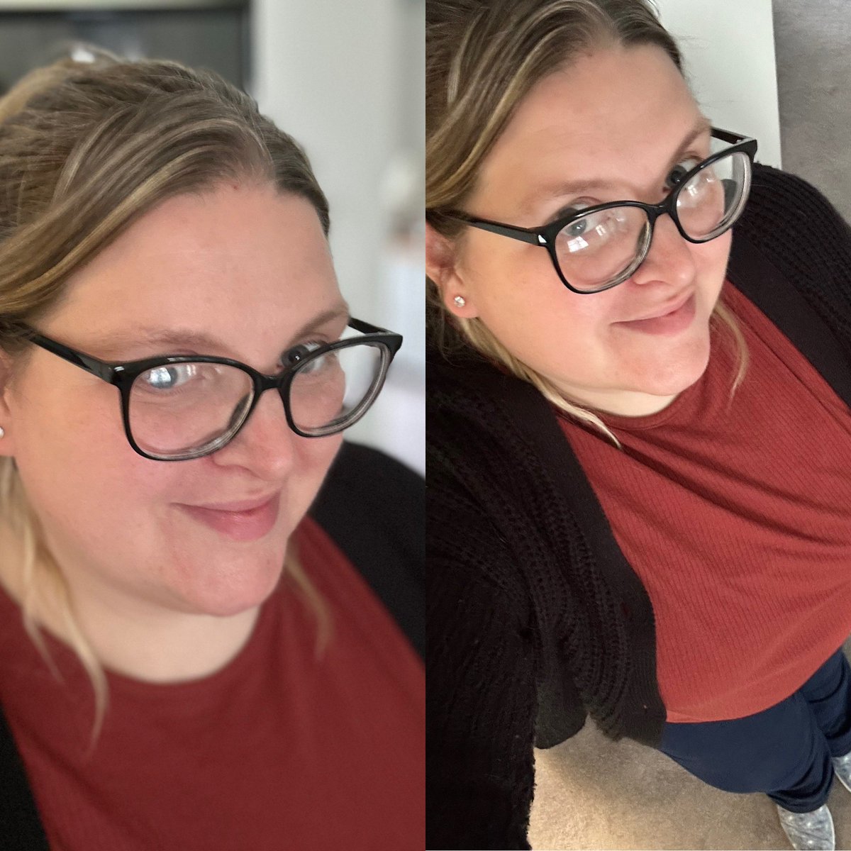 sometimeredhead's tweet image. Fashion Status Update - 13/06/24

🍓3612🍓

Outfit: black Brave Soul cardigan old orange tee, indigo George jeans and firework print TOMS.

Accessories: Specsavers Entry05 frames.

Cosmetics: mint green salon nails. 

Hair: up in a bun.

#psootd #ootd #wearethethey