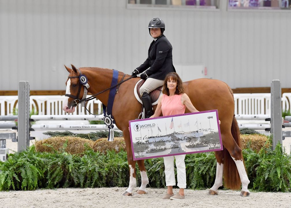 🏆 Victoria Colvin dominated the first Hunter Derby Friday of the 2024 Summer Series, taking first, second, and third in the $12,500 Golden Ocala 3’6”-3’9” Hunter Derby! 

Catch all the highlights and results from the three hunter derbies at bit.ly/4ep6nHG.