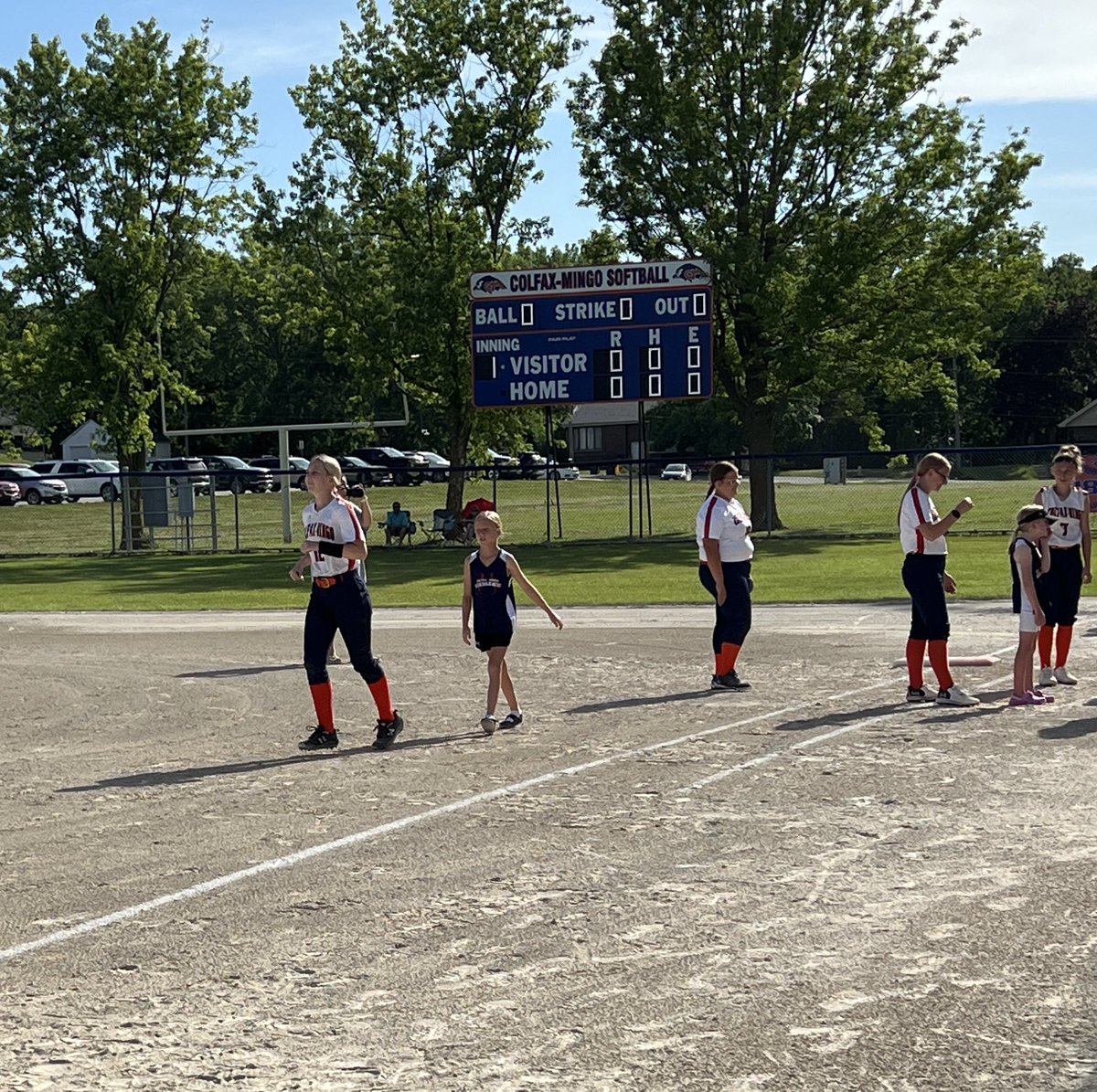 Tigerhawk Little Leaguers joined pregame introductions!