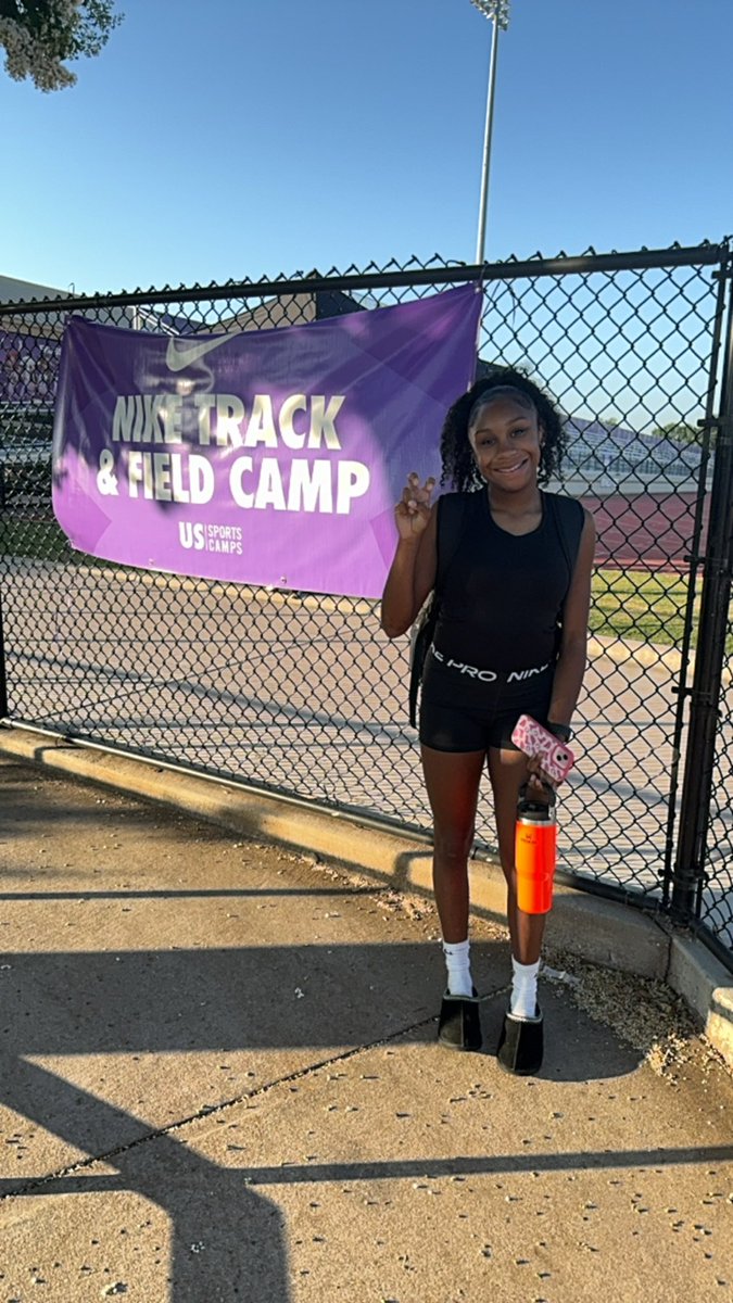 My first year attending  the <a href="/TCUTrackField/">TCU Track & Field</a>  and <a href="/NikeSportsCamp/">Nike Sports Camp</a> track and field camp. Thank you to <a href="/TCUCoachEdgar_/">Tyrone Edgar</a>  for all of the knowledge and pushing us to be better!!