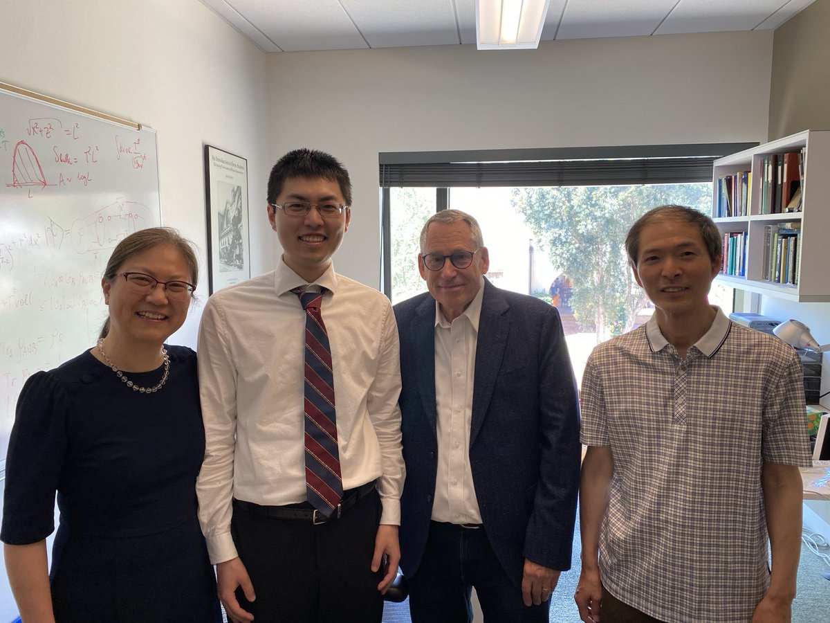 preskill's tweet photo. Congratulations Bailey Gu, whose PhD thesis “Quantum Error Correction Using Low-Density Parity-Check Codes and Erasure Qubits” received the Robert F. Christy Prize for an Outstanding Doctoral Thesis in Theoretical Physics @Caltech. #Caltech2024 https://t.co/5KMUV3nSg5