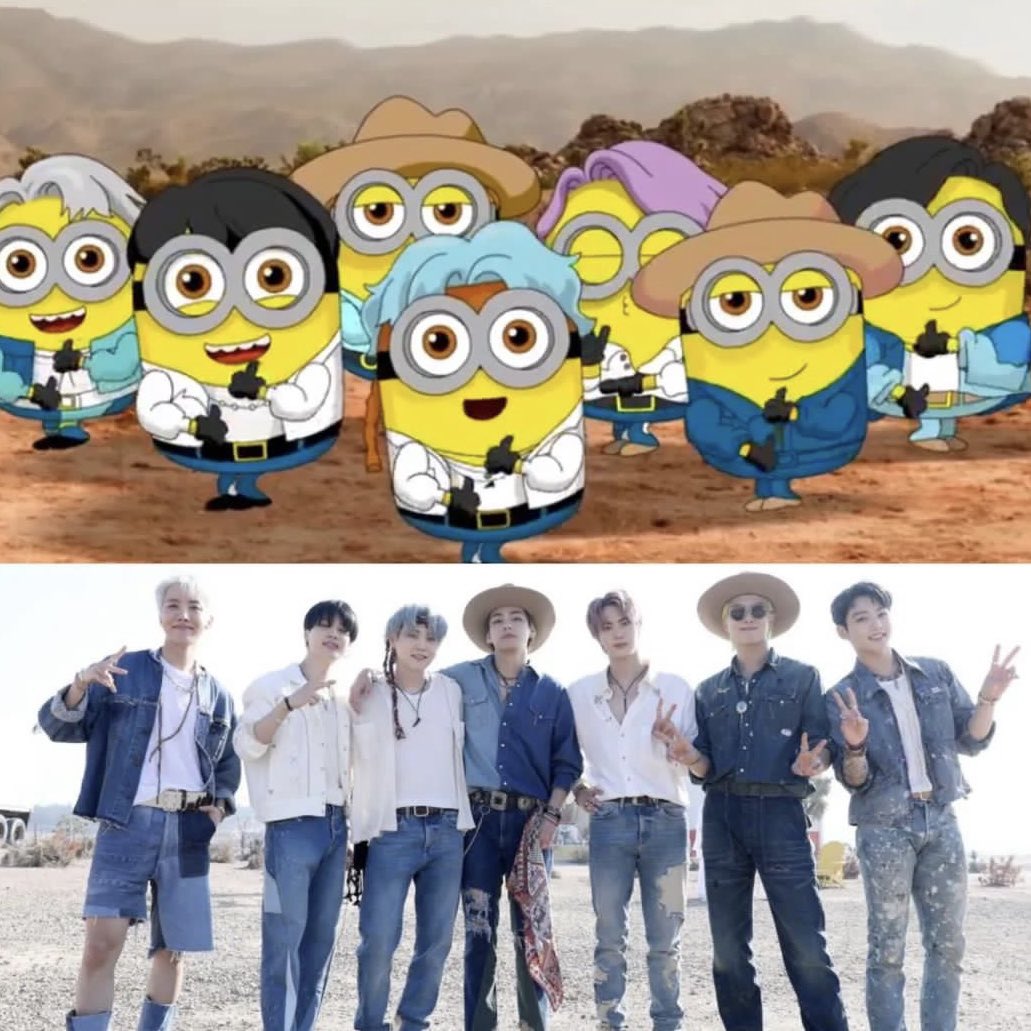 btsargento's tweet photo. Lo tiernos que son los bts minions 💜.

BTS X DM4 #BTSxDespicableMe4 https://t.co/npkJ5ObnH7