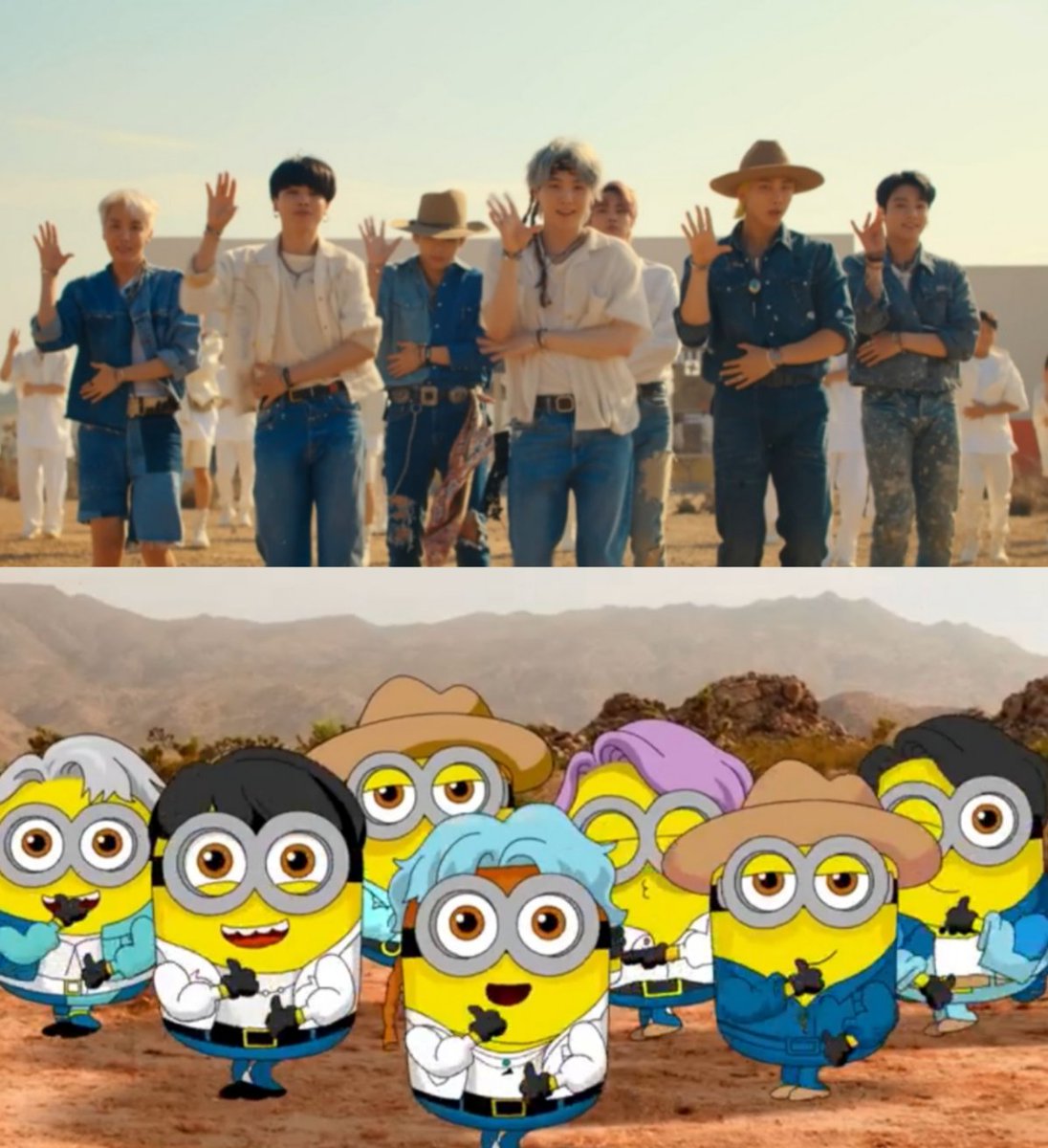 btsargento's tweet photo. Lo tiernos que son los bts minions 💜.

BTS X DM4 #BTSxDespicableMe4 https://t.co/npkJ5ObnH7