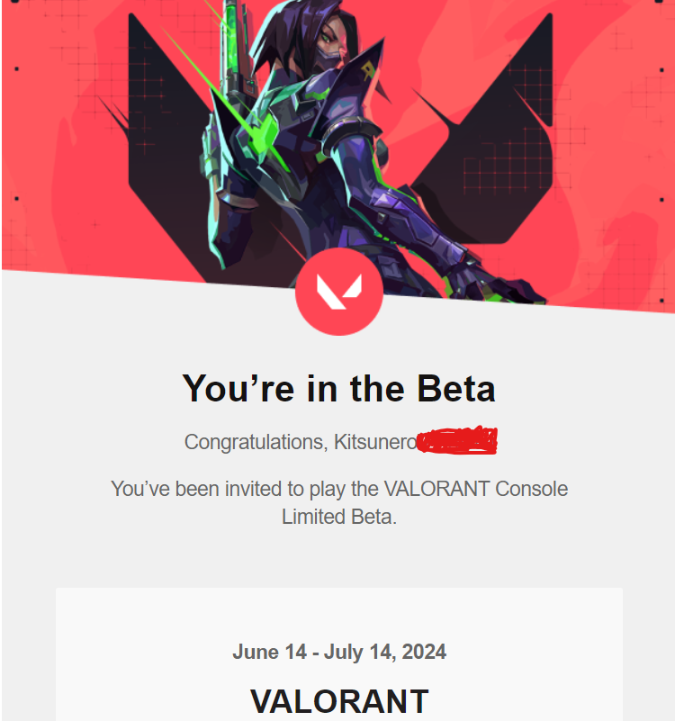 YO I GOT BETA ACCESS TO CONSOLE VALORANT

I GOT 5 KEYS, ANYONE IN MY COMMUNITY PLAYING VALO AND OWNS A CONSOLE?