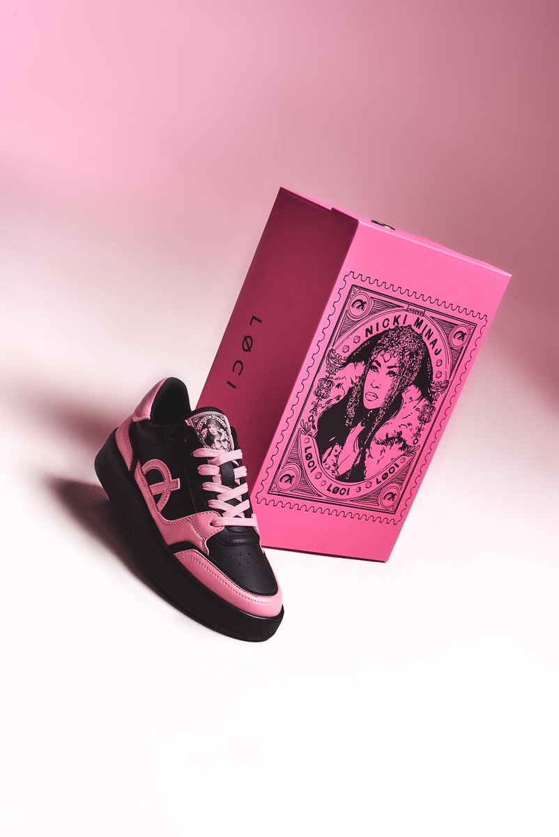 NICKIMINAJ's tweet image. The official individual names for my #LociNicki sneakers are: 

#BarbieDangerous lociwear.com/collections/ni…