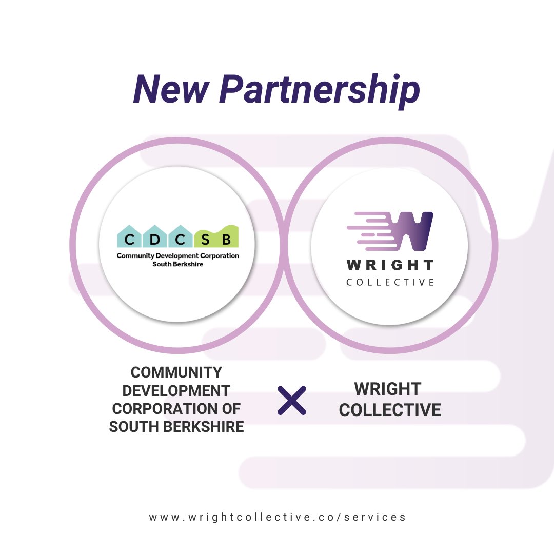 wright_collect's tweet photo. Thrilled to announce our latest partnership with the Community Development Corporation of South Berkshire! @CDC_SBERKSHIRE 🤝 

Curious about how Wright Collective might help your organization? Reach out to us today at:
https://t.co/rIgmXLEJ7p 

#WrightCollective #DriveChange https://t.co/CKmos5hbIQ