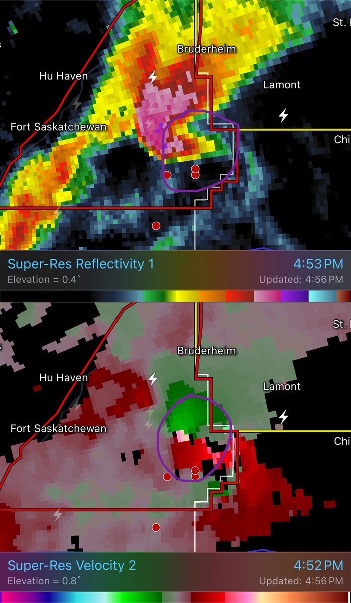 Possible tornado being produced on this storm now. Take proper precautions if you live in this area. #abstorm