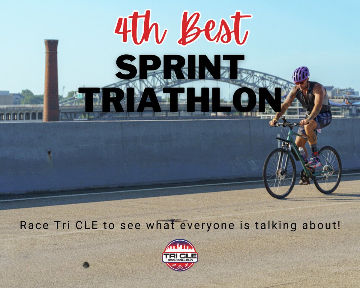 #TriCLE was voted the 4th Best Sprint Triathlon by <a href="/USATODAY/">USA TODAY</a> 10Best Reader's Choice!

Come see what all the excitement is about on Sunday, August 18!

#TriCLE #RockRollRun 

rockrollrun.com/2024-registrat…