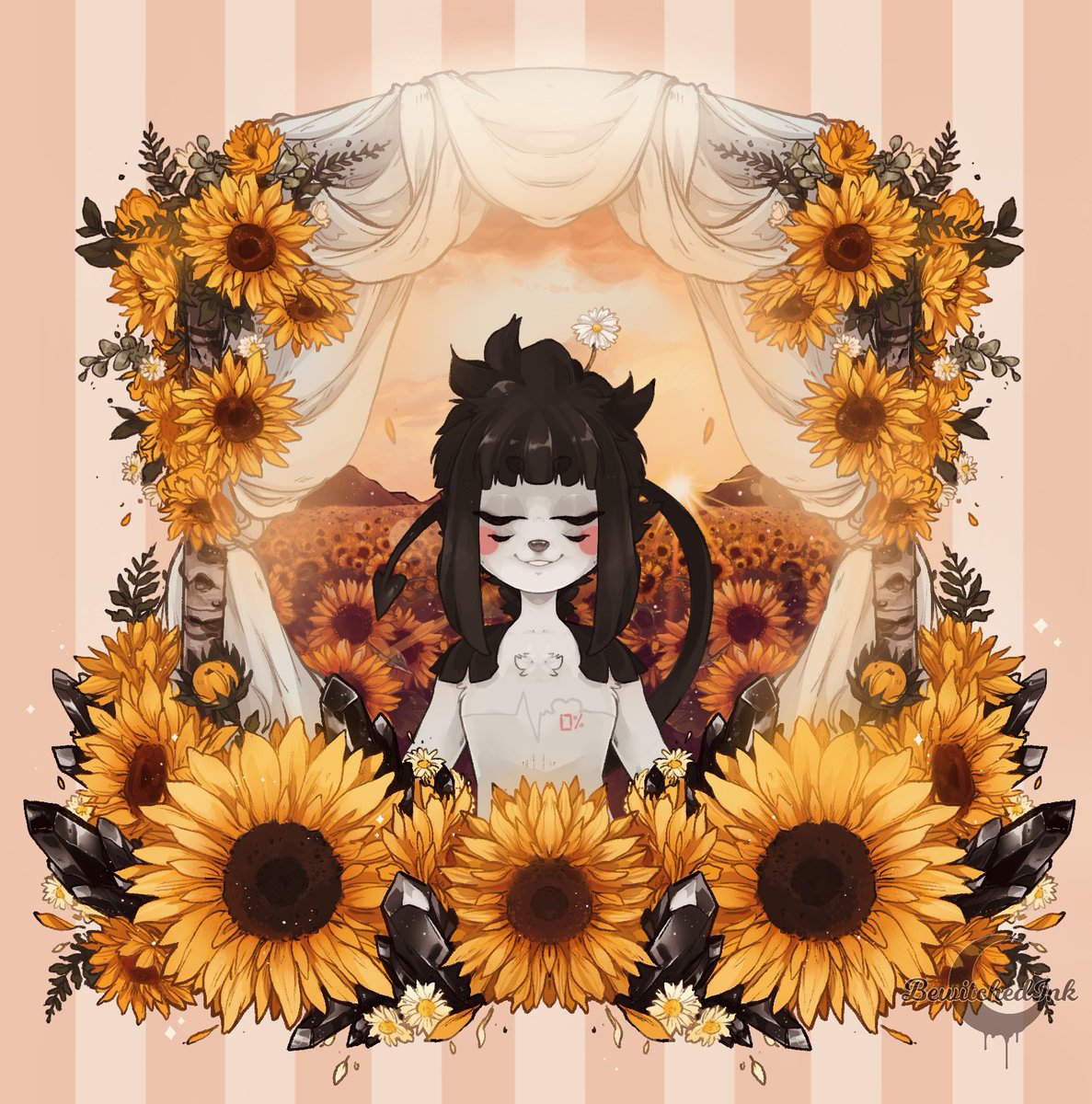 「 Sunflower Rays are coming back Saturday」|☾ WITCH ☾のイラスト