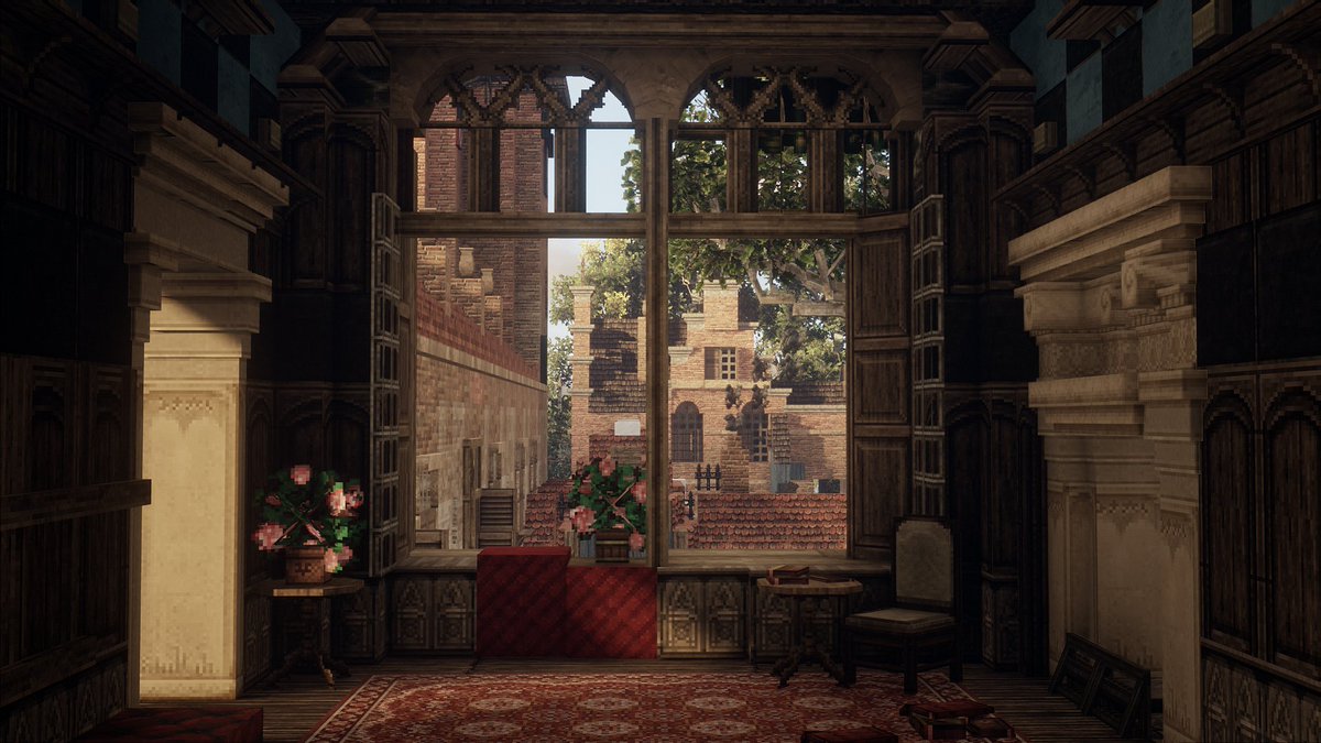 The parlor room in Gent - build in Minecraft