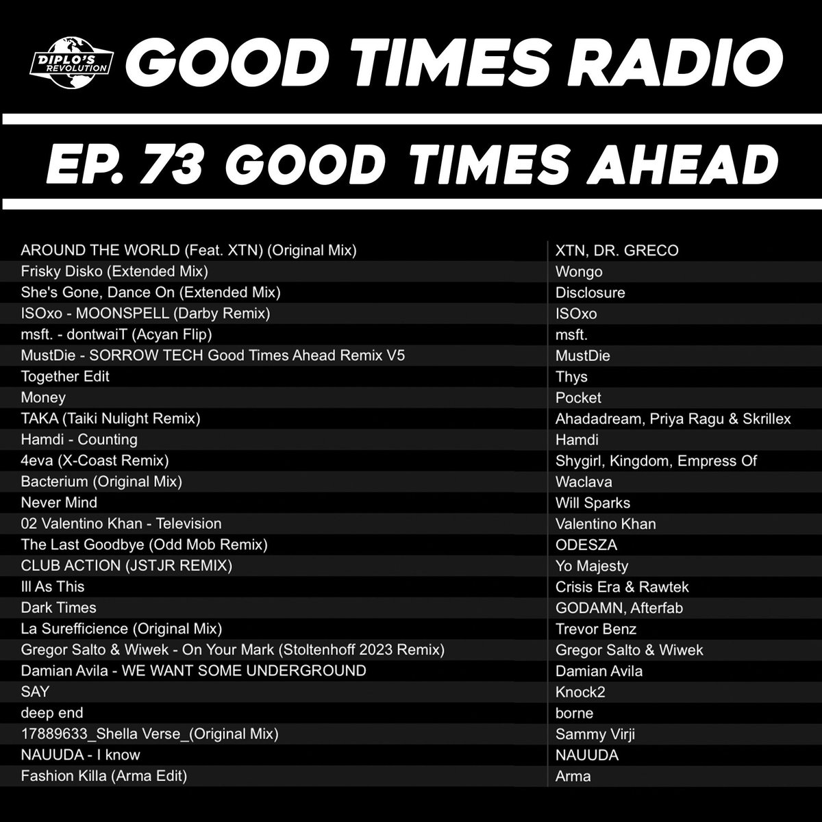 GoodTimesAhead (@goodtimesahead) on Twitter photo Episode 73 of Good Times Radio on <a href="/SiriusXMElectro/">sxmElectro</a> is now live on our Soundcloud! 🔥 on.soundcloud.com/S2npAKDrYjmC78… Episode 73 of Good Times Radio on <a href="/SiriusXMElectro/">sxmElectro</a> is now live on our Soundcloud! 🔥 on.soundcloud.com/S2npAKDrYjmC78…