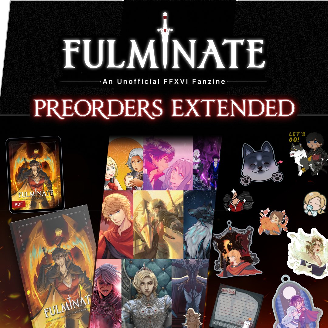 ❤️‍🔥 Preorders are... EXTENDED! Surprise! ❤️‍🔥

We're not giving up on our quest just yet—we still have a Mothercrystal to shatter! Preorders will now be open through June 22nd at midnight PST!

🗓️ POs close 6/22
🛍️ ffxvizine.bigcartel.com