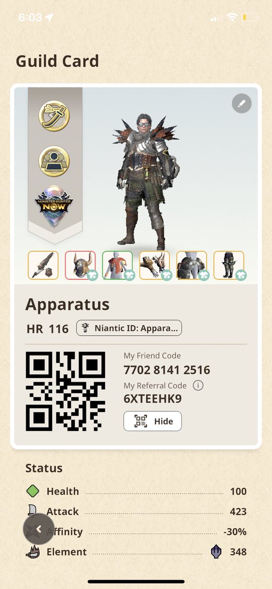 ApparatusROB's tweet photo. If anyone still plays monster hunter now and needs friends to do the new quests with, add me.
Friend Code: 7702 8141 2516 https://t.co/NUOc2L4lGR