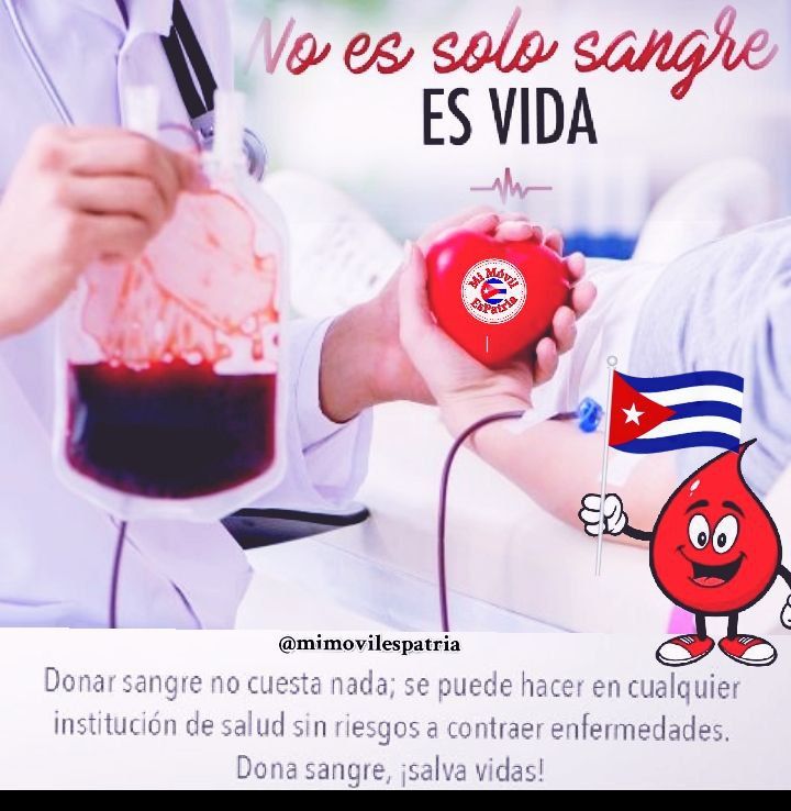 Azumat_Ciego's tweet photo. Desde @Azumat_Ciego el agradecimiento a todos los que con tan noble gesto salvan vidas.Feliz día del donante. Dona Sangre regala Vida ❣️#Azumat_Azcuba #LatirAvileño #DonarSalvaVidas https://t.co/63Y1U22JBj