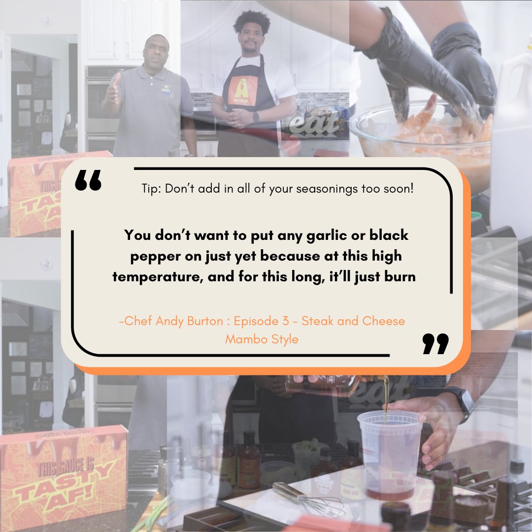 _JacobsLadder's tweet photo. Every dish tells a story, every business lesson shapes a future. Swipe through to see key cooking takeaways from โCooking With Andyโ and how you can apply them in your kitchen! ๐ด๐ฅ #BusinessTips #CookingTips #CookingWisdom https://t.co/gaOflrFqpF
