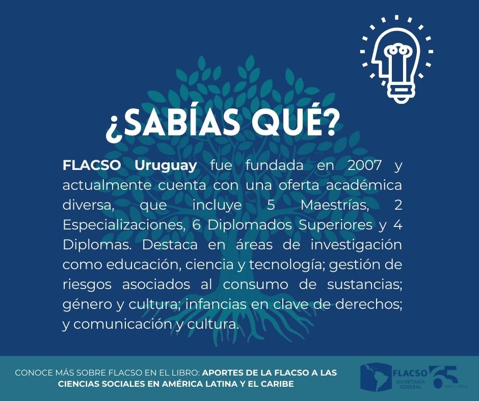 📍<a href="/FLACSOUruguay/">FLACSO Uruguay 🇺🇾</a> 

📚Puedes encontrar información en el libro "Aportes de la FLACSO a las Ciencias Sociales en América Latina y el Caribe"➡️
: flacso.org/node/511

#FLACSO #Academia #aportesFLACSO
