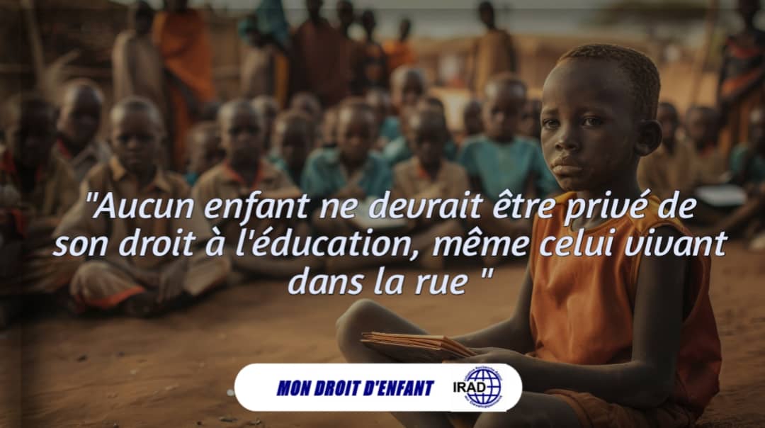 RechercheA71298's tweet photo. Célébration de la Journée Internationale de l'Enfant Africain, l'IRAD apporte sa contribution! 

Dans sa démarche de promotion des droits humains et de l'éducation, IRAD lance une campagne digitale.  

 Likez , commentez, partagez !
#JourneeDeLenfantAfricain
#CestMonDroitDenfant https://t.co/hNsKdkrtdw