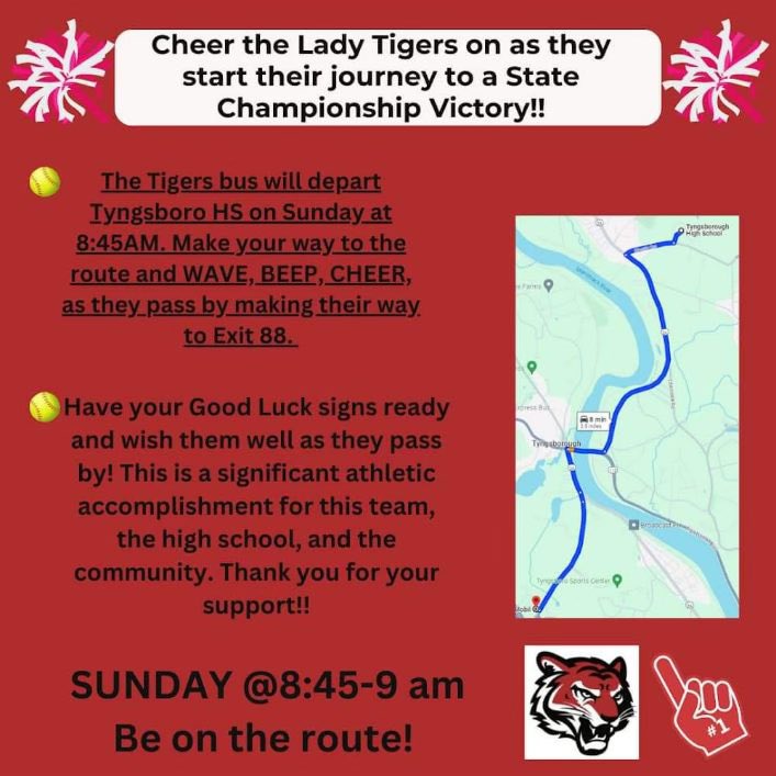 Come cheer on our Varsity Girls Softball Team this Sunday on their Road to the Championship! Go tigers! #tpsprepares