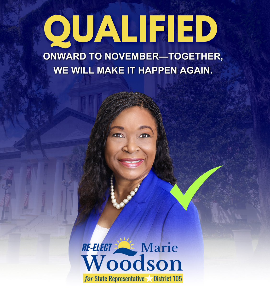 Onward to November! Together, we will MAKE IT HAPPEN again! 

#TeamWoodson