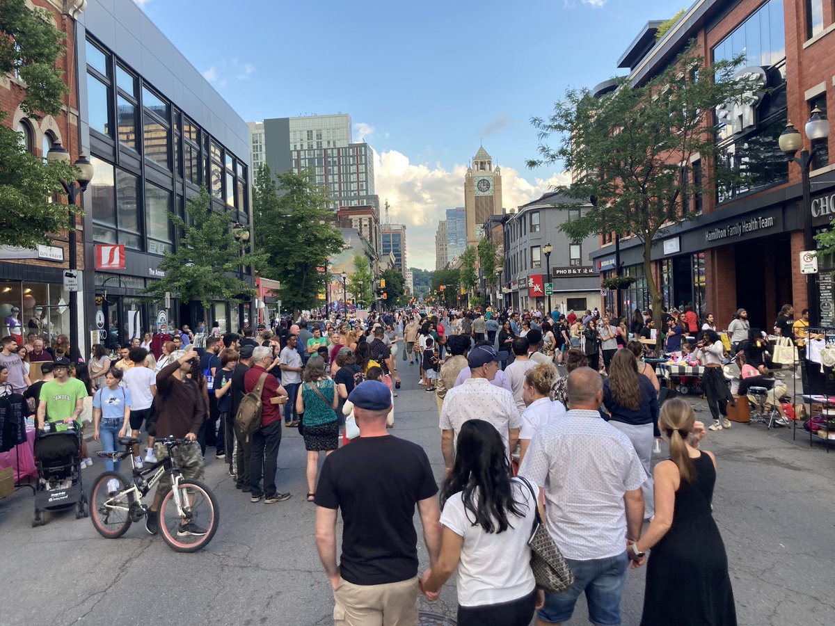 Hamilton’s James Street North in pretty spectacular form this beautiful evening.