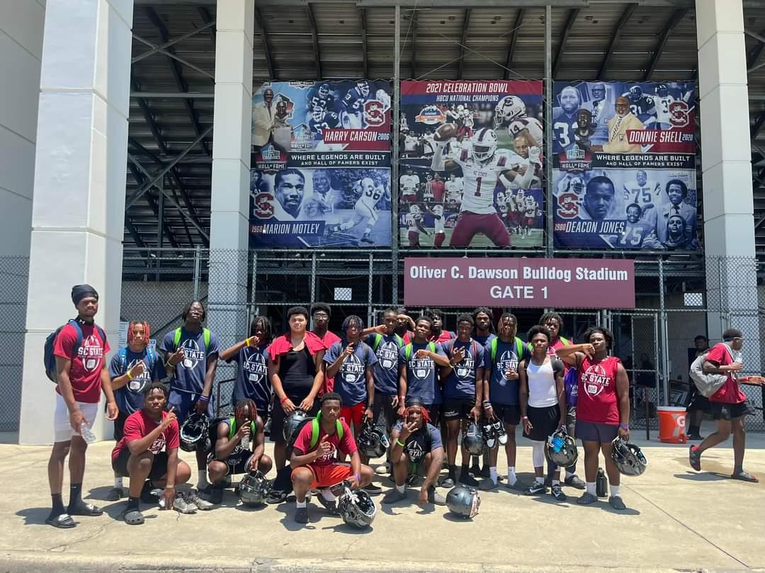 Colleton County School District (SC) had a great day competing at Coach Chennis Berry South Carolina State football prospect camp