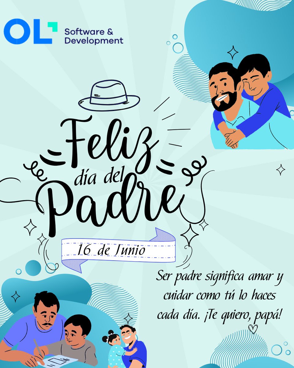 olsoftware's tweet image. Feliz Día del Padre a todos los papás de OL. Gracias por su compromiso y dedicación. 💙