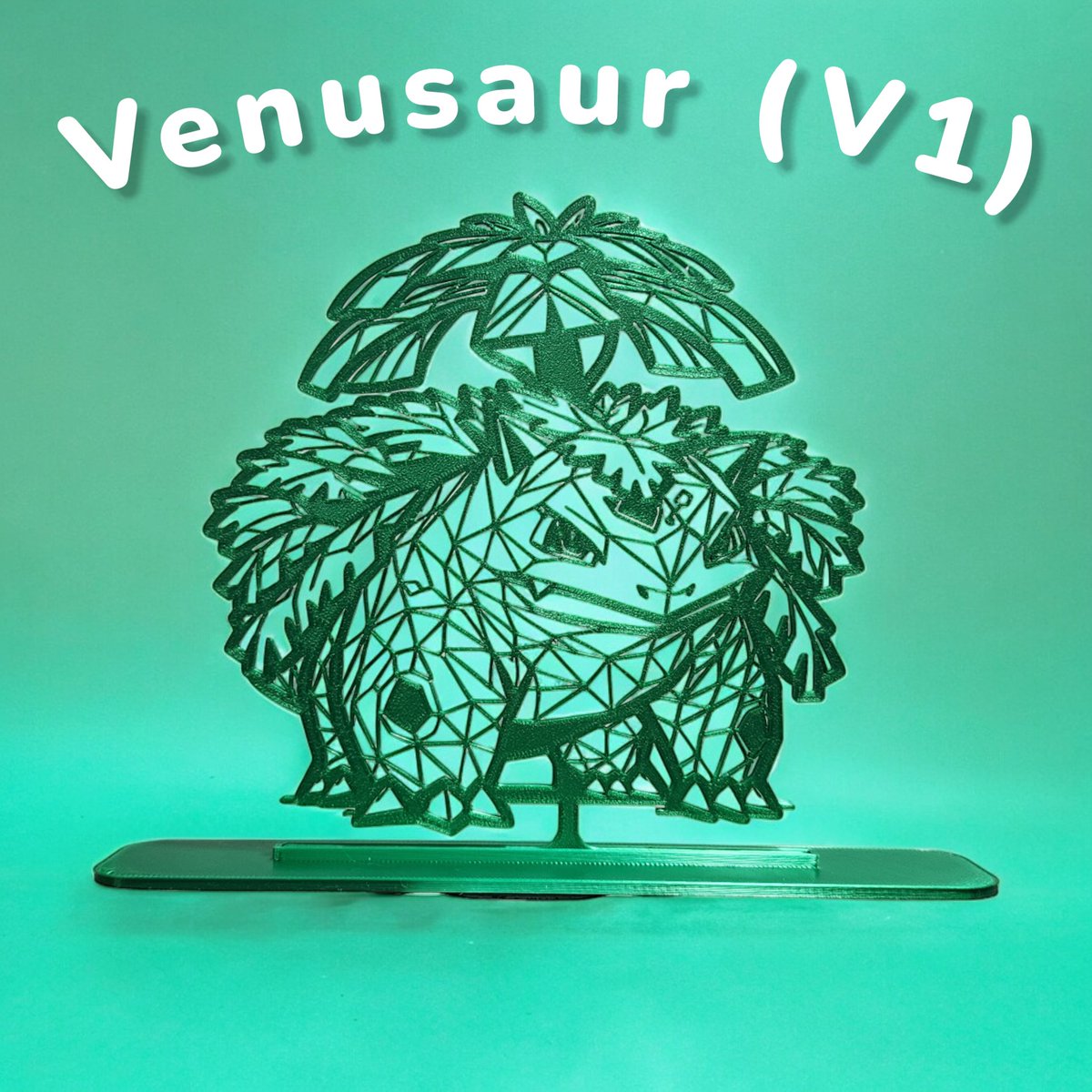 PowerLabsFL's tweet image. Loving these 3D Printed Pokémon line art designs from 3DPrintWolf.
Venusaur and other Pokémon available as desk stands and wall art in various sizes and colors in our Etsy shop.
#Pokémon #3DPrinting #LineArt