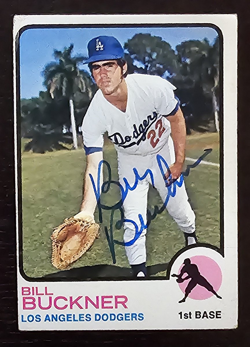 DennisCGarcia's tweet image. It's a great day when you add an autographed #BillBucker to your 1973T autographed #BaseballCard collection!