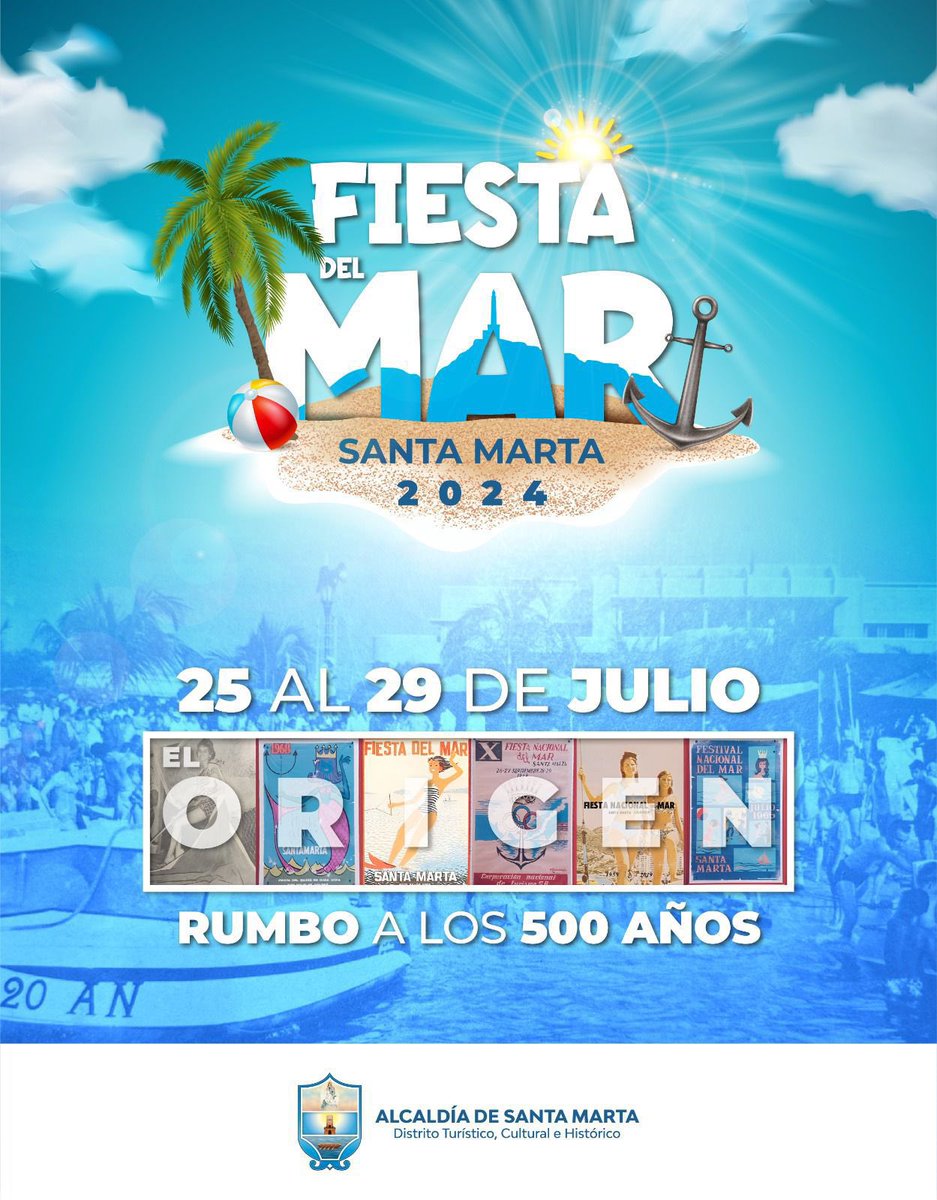 CarlosPinedoC's tweet photo. Nuestras #FiestasDelMar serán el epicentro de ese valor histórico y cultural que queremos recuperar. Del 25 al 29 de julio, se realizarán las fiestas de todos los samarios. Santa Marta volverá a ser reconocida por sus fiestas y su identidad. Serán 15 actividades que fortalecerán la cultura, el deporte, el turismo, el entretenimiento y el desarrollo económico. Tendremos deportes de playa con 12 disciplinas competitivas, en las que más de 1.000 deportistas participarán. Disfrutaremos de la cocina samaria tradicional, la sinfónica de tambora más grande del mundo con más de 200 músicos en escena; el tradicional desfile folclórico por las principales calles de la ciudad con invitados especiales; y un encuentro académico para resaltar la historia de Santa Marta y nuestra tradicional fiesta. ¡Santa Marta volverá a BRILLAR, volverá a #ElOrigen!