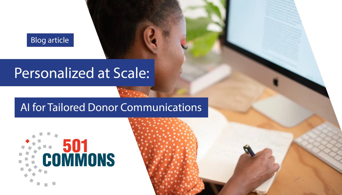 501Commons's tweet photo. How can AI benefit your nonprofit?

Among several things, it can help you personalize donor outreach efforts, saving you time and improving your stewardship results!

#ai #technology #nonprofits #fundraising #nptech #donor

https://t.co/ZDlpfYgN9X https://t.co/jVblsEieav
