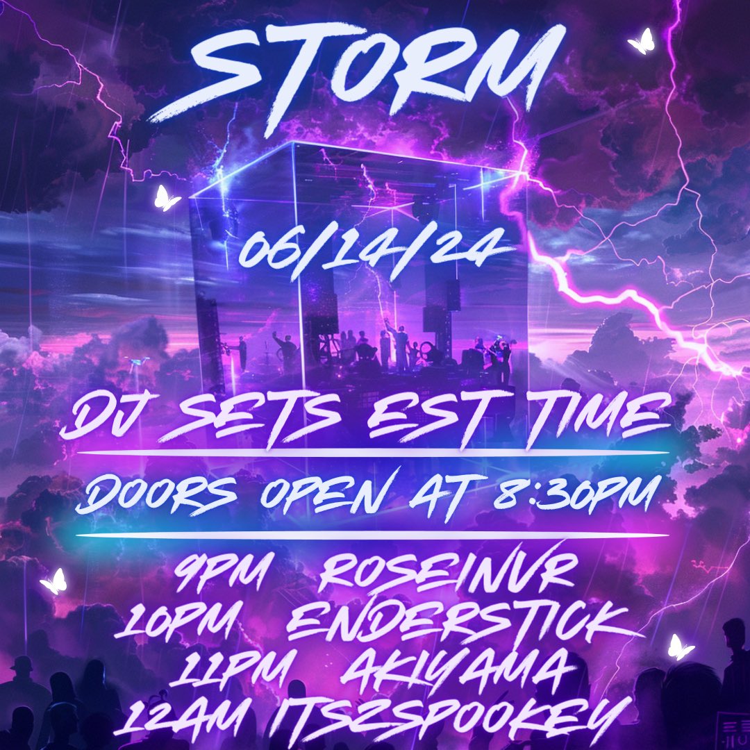 Cloudsvrc's tweet photo. THE STORM IS BACK ⚡️
DOORS OPEN 💜
#vrchat #vr #virtualreality https://t.co/o67LZMWu04