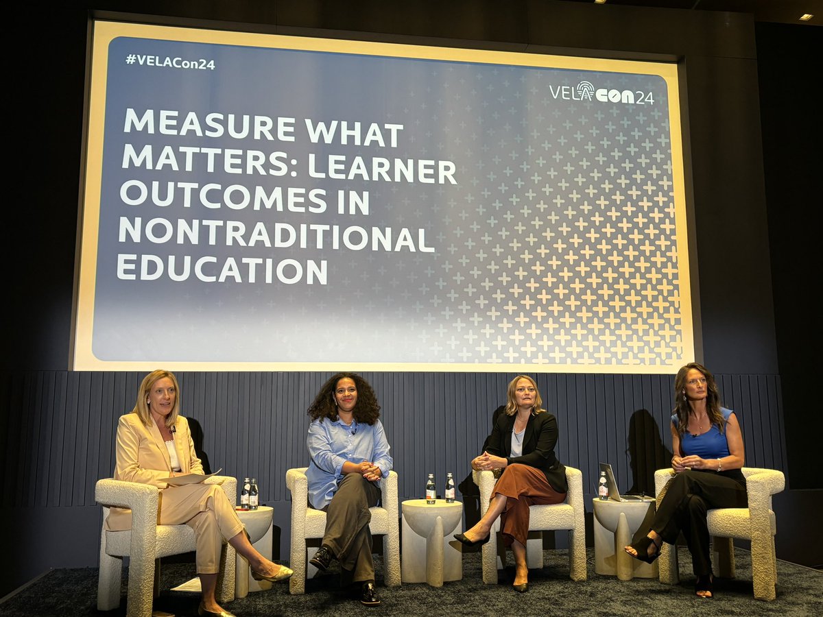 “We are bridging between old systems &amp; new systems. We incorporate portfolios, student websites, self-reflection, and NWEA” - Shiren Rattigan from Colossal Academy 

“We use student profiles and interviews, parent engagement survey, reenrollment.” Mackenzie Oliver 

#VELACon24