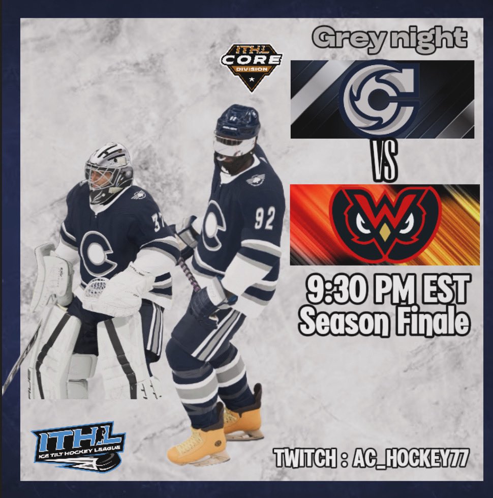 puck_Chronicles's tweet image. Season Finale vs the Owls tn at 9:30 

Roll Chronicles ❄️

@IceTiltHL