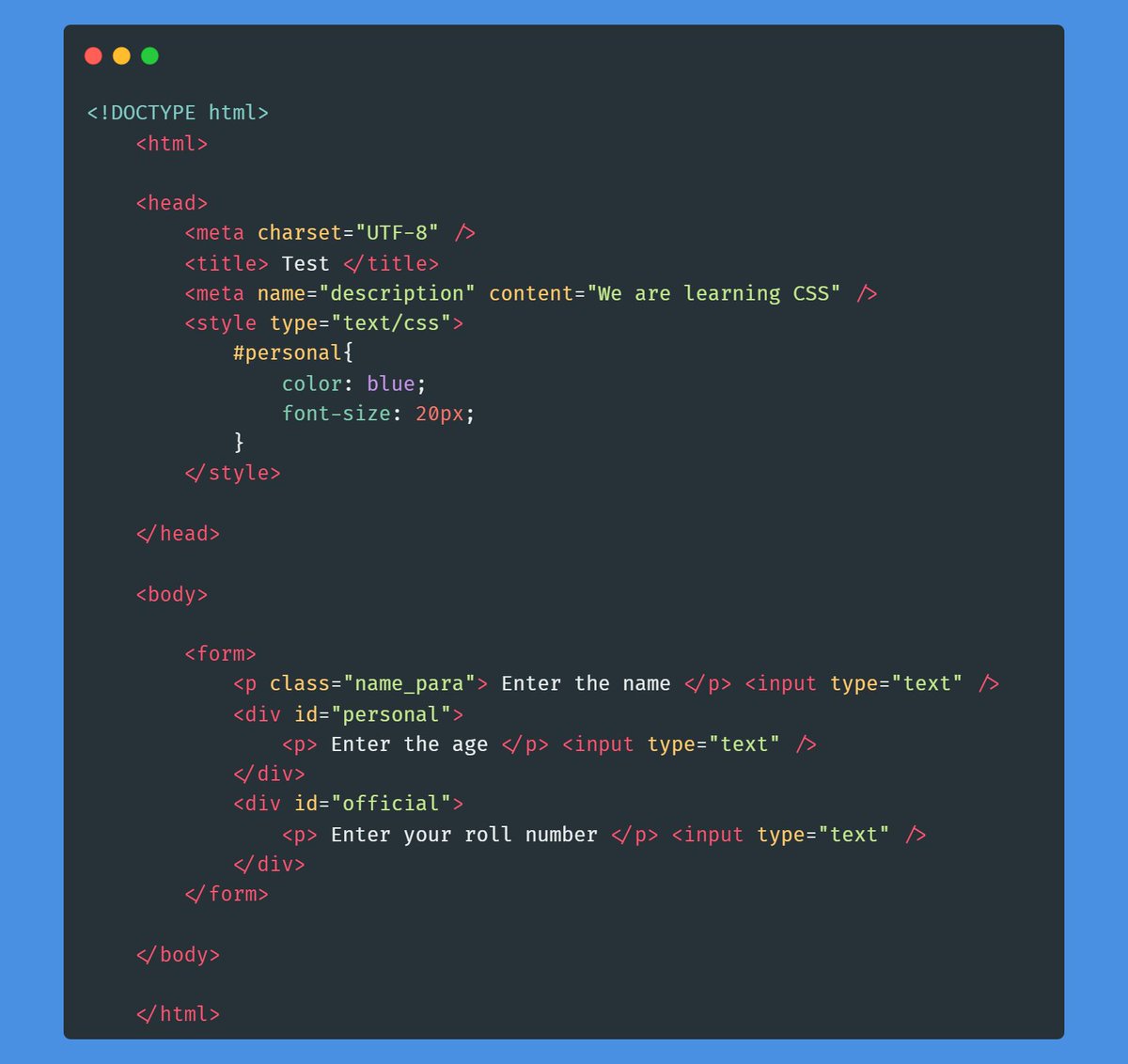 _itsmeavinash's tweet image. 🔍 Ever want to style specific elements? Use class selectors! Define a unique class name and assign styles. You can apply these styles to any HTML tags. Magic, isn't it? 🎩✨ #CSSClasses