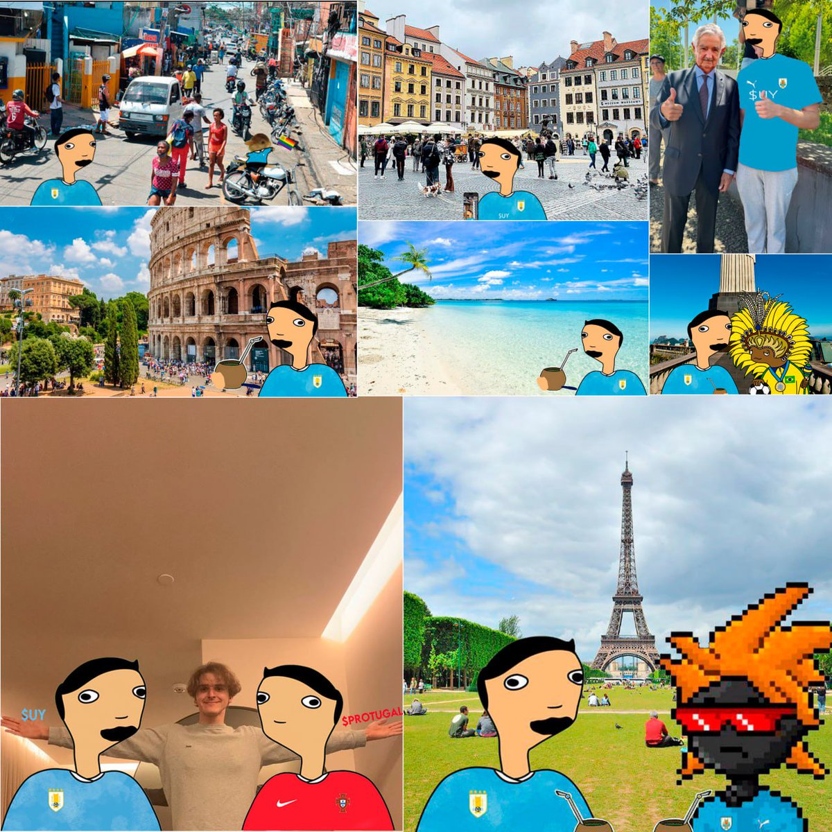 Uruguy best memories. this trip is not being easy (i'm lying i'm enjoying every second) but with the support i'm getting it looks easier. hope you are enjoying too🇺🇾

s/o
<a href="/olumpcSOL/">Olumpc</a> 
@CopaAmericaSol
<a href="/0xTone/">tone</a> 
<a href="/protugalsol/">PROTUGAL</a>
@polish_coin_sol 
<a href="/BrasilCoinSOL/">Brasil Coin</a> 
<a href="/vartokenonsol/">VAR</a>
@YURO2024