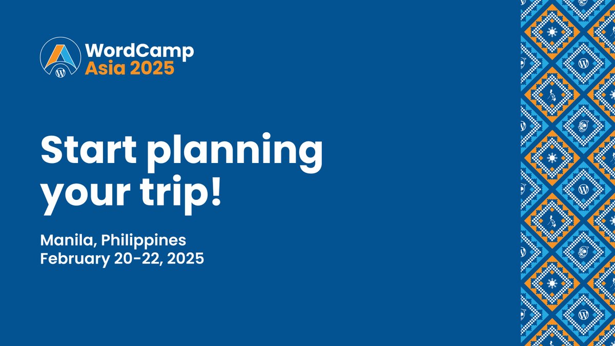And that’s a wrap for #WCEU 2024, and it was a blast! But remember: it’s never too late to get ready for WC Asia 2025, happening in Manila, Philippines on February 20-22, 2025.

#wordcampasia2025 #wcasia #wordpress