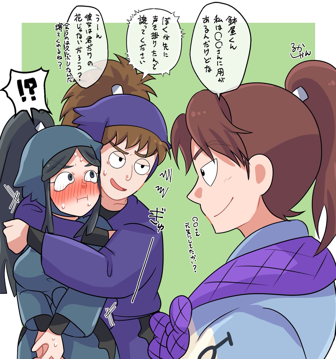 注意🌸顔あり
htyとrktさんで事i務i員🌸を取iりi合iい 
#RKRNプラス 
