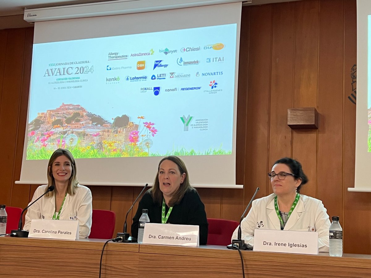 El 14/06 las Dras. Carmen Andreu <a href="/candreubala/">CARMEN ANDREU BALAGR</a>, presidenta de la AVAIC e Irene Iglesias y Carolina Perales <a href="/capechor/">Carolina</a> anfitrionas locales, inauguraron las Jornadas de Clausura #AVAIC 2024 en Sagunto.