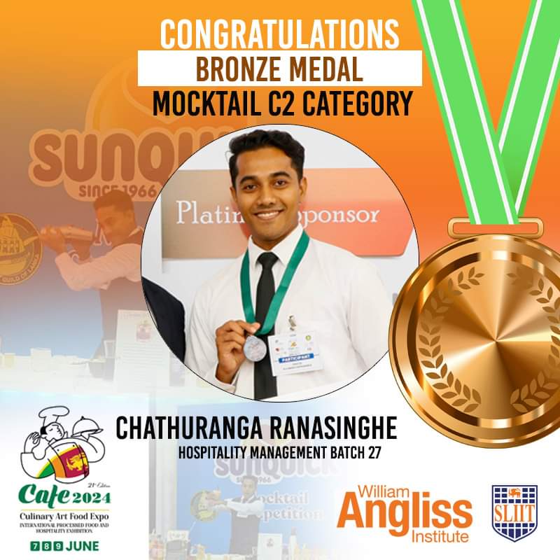 Chathurangar01's tweet photo. Proud to have competed at the #Tea, #Coconut, and #Spice Culinary #Challenge 2024 held at the  BMICH in Colombo. Honored to receive a #BronzeMedal in the C2 #Coconut #Mocktail category.  #World_Associatio_of_Chef_Societies https://t.co/IH5IeXCNmC