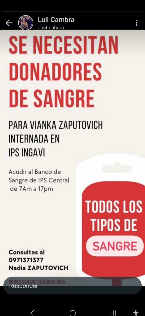 Chiques!
Vayan pues a donar, una chica increíble nos necesita!
Difundan porfa.