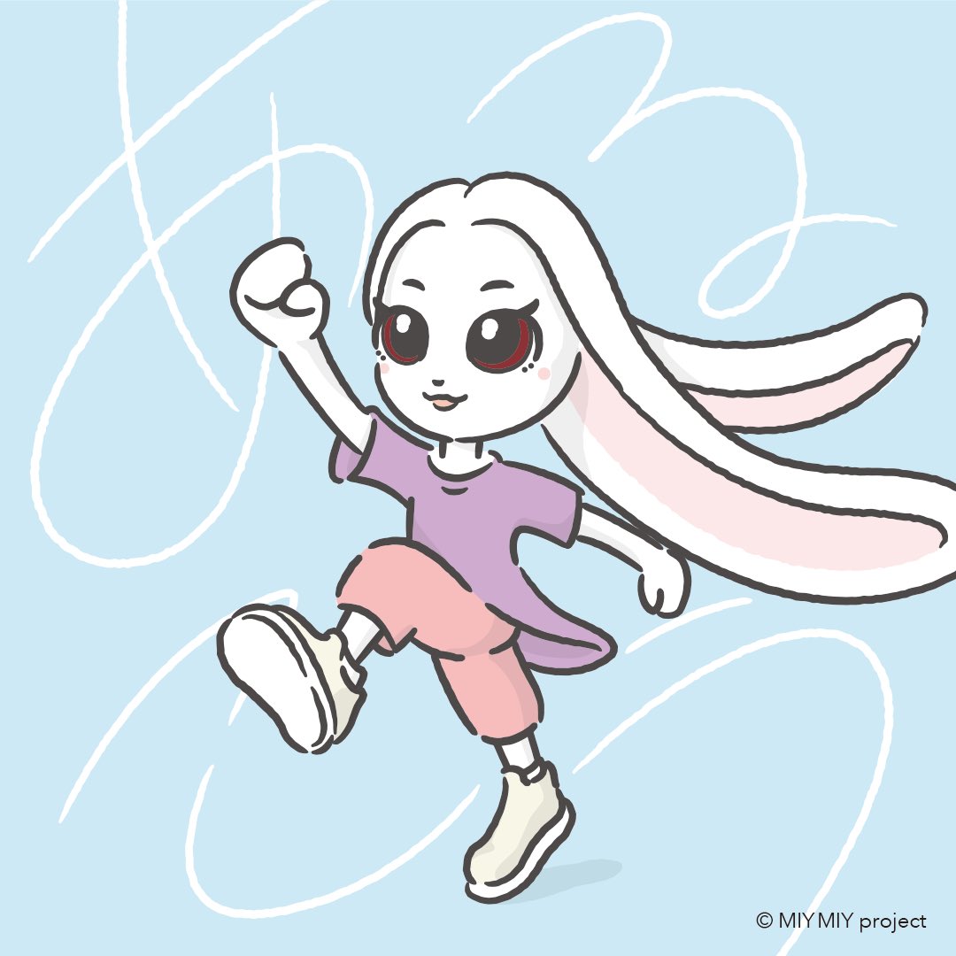 miymiy_2020's tweet photo. 歩こう！元気に！🌈🐰✨

#MIYMIY #一次創作 #オリジナルキャラクター #冬の創作クラスタフォロー祭り  #イラスト好きと繋がりたい #うさぎ  #イラスト部 #キャラクター部  #うさぎキャラ #ウォーキング #歩こう https://t.co/so46meWA9J
