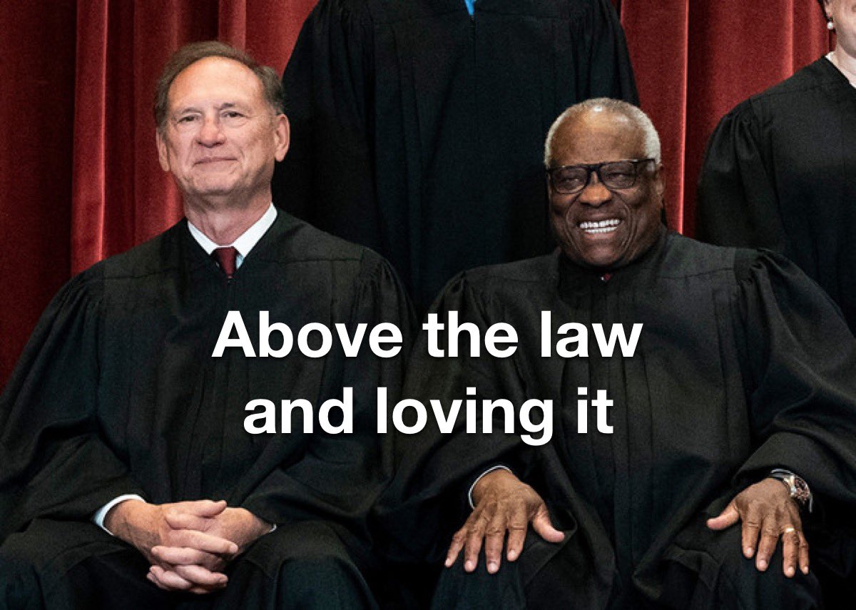 Christo12919382's tweet photo. @PrezLives2022 Alito lied also. Why not indict both? Prosecuting these two is literally the only way of holding these lawless justices accountable. https://t.co/Y4gOJPS2Tj
