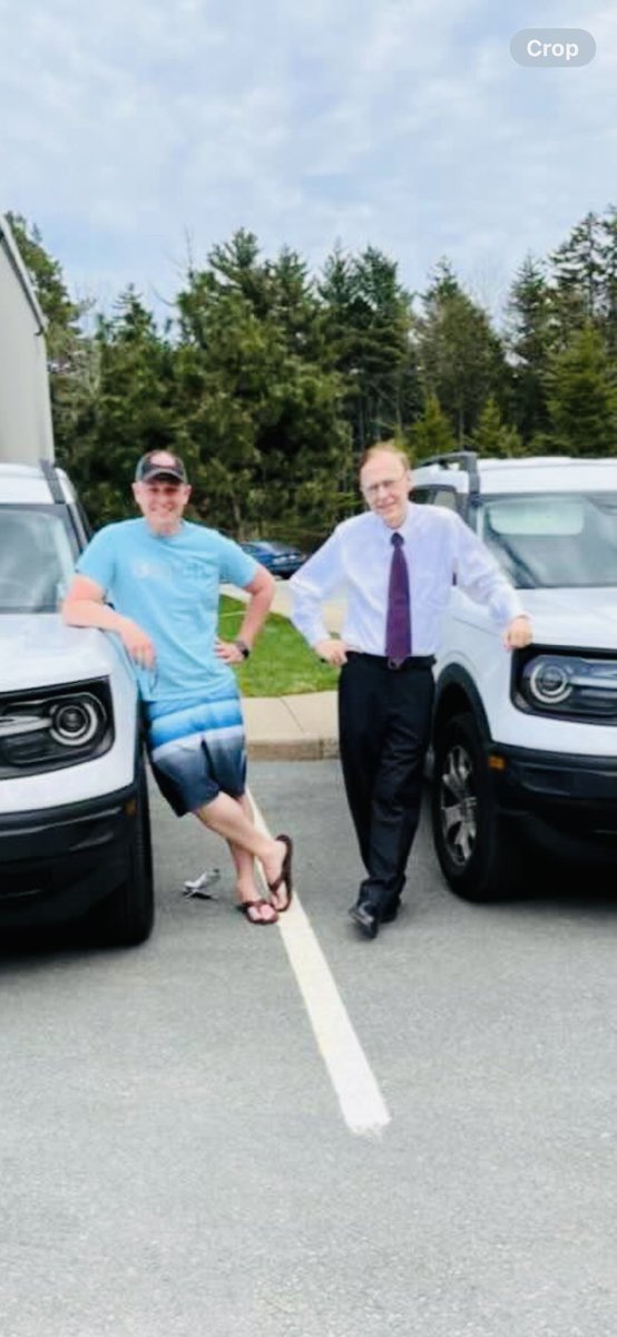 JimMacDaddy's tweet photo. @RachelSchoutsen My dad Brian - he has great taste in vehicles here is a picture of us showing off our matching Ford Broncos 😎. Happy Father’s Day Dad!! https://t.co/7dmcNP2nuu