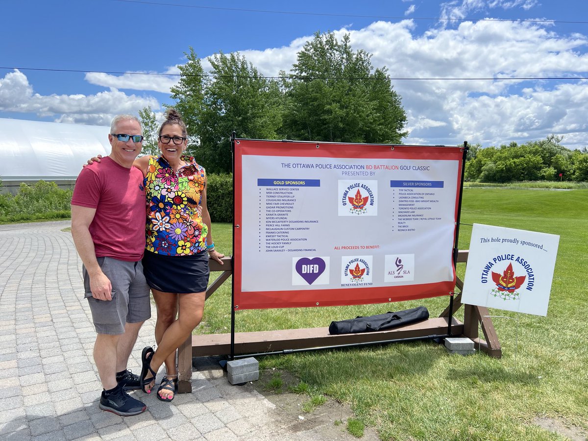 OPALamothe's tweet photo. Another great year for BD Battalions golf tournament!  We do this every year to remember our dear friend Brian who passed away from ALS. The money we raise goes to OPA Benevolent fund, ALS and DIFD. Thank you to everyone who came out to support our cause💙💙⁦@bdbattalion⁩ https://t.co/OgNi5tPJu3